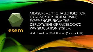 Measurement Challenges for Cyber-Cyber Digital Twins: Experiences from Facebook’s Simulation System