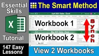 6-2: View Two Excel Workbooks Side By Side With Synchronous Scrolling
