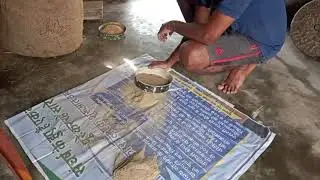replacement of cement by rice husk demonstration