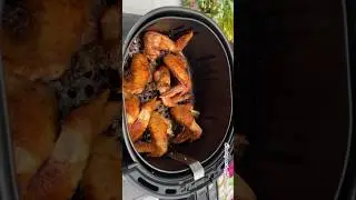 Easy Fried Chicken Wings in an air fryer | How to fry Ghana party Chicken #ghanaians #ghanafood
