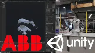 ABB IRB YuMi 14000 Unity Digital Twin Demo (RobotWebServices)