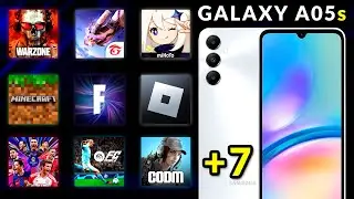 GALAXY A05S EM JOGOS - Warzone, Free Fire, Fortnite, Roblox, Minecraft, FC Mobile, eFootball e + 9