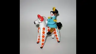 продолжаем делать дымковскую игрушку