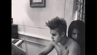 Selena Gomez with Justin Bieber Kissing Video