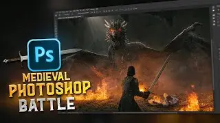 Epic Photoshop Battle with 4 Digital Artists | Game of Thrones Theme Challenge