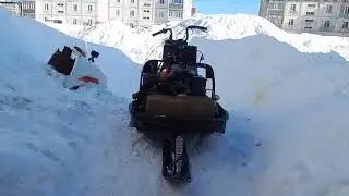 Лифан 2V80F-A на снегоходе Буран