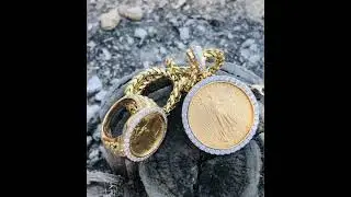 24 carat gold coin ring