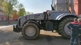 Беспилотный трактор Беларусь.