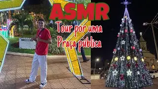 ASMR VLOG - TOUR OF A TOWN SQUARE