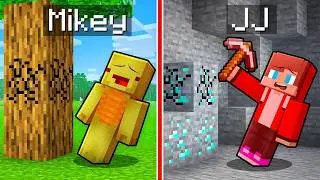 JJ and Mikey Can't Touch BLOCKS in Minecraft - Maizen