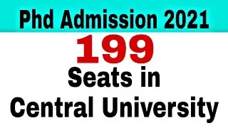 Central university of Himachal Phd Admission Notification 2021 - 22 | Phd Entrance Exam 2021