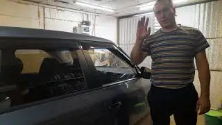 как снимается внутренняя панель двери шкода фабия