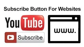 How To Add Youtube Subscribe Button in Websites