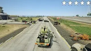 GTA 5 - Franklin And His BLACK OPS SOLDIERS FIVE STAR COP BATTLE At The MILITARY BASE HANGER!