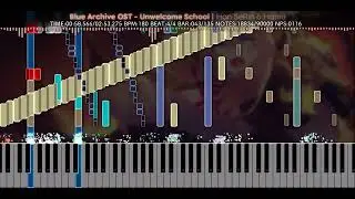 [Black MIDI] Blue Archive OST - Unwelcome School | Han SeRin & Hamu | 90,000 Notes