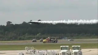 2016 NAS Oceana Airshow - Rob Holland vs. Shockwave Jet Truck