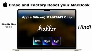 How to Erase & Factory Reset MacBook in 2024 | Step By Step Guide M1, M2, M3, in Hindi