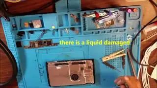 Nintendo switch no back light no display liquid damaged fix
