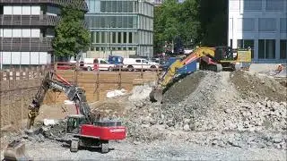 Bagger Hitachi - KMC 520 und CAT 336 Abriss IBM Niederlassung