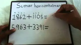 Sumar horizontalmente - Aritmética básica