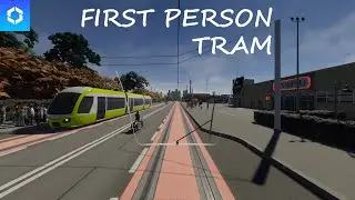 Cities Skylines 2 - FIRST Person Drive - TRAM Line 1 Cab drive