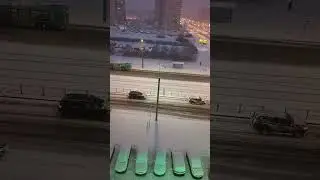 Апрельский снегопад в Питере 