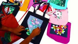 Canvas Tote bag with DTF print