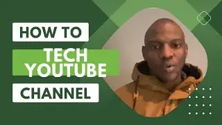 My tech YouTube channel journey