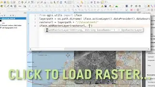 QGIS User 0022 - Custom Tool to load rasters