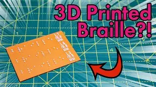 How To Make Fast and Easy 3D Printed Braille!
