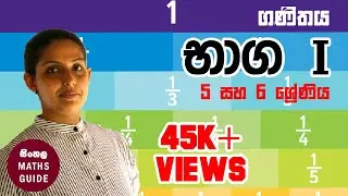Fraction Basics for Grade 5-6 (භාග හදුනාගනිමු)