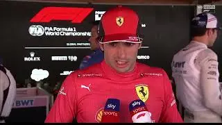 Carlos Sainz P4 media pen interview Spanish GP
