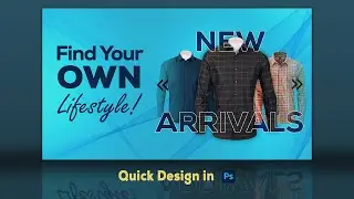 Design A Professional Website Banner And Poster For Garments In Photoshop