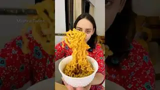 Let's Try VIRAL KOREAN MAGGIE 😋 #food #shorts #koreannoodles @MishraTwins
