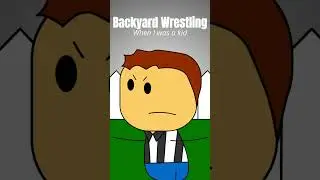 Backyard Wrestling When I Was A Kid #brewstew #wwe #shorts