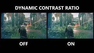 Dynamic Contrast Ratio ON OFF Comparison