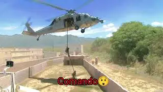 Comando war with helicopter support ❤️😲
