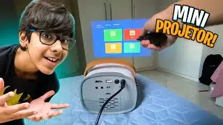 Comprei um MINI PROJETOR e fiz um CINEMA EM CASA! (Vlog Play Ep 67)