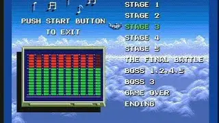 P-47II MD　3面BGMのアーケード版との比較　メガドライブ　GENESIS　ジャレコ