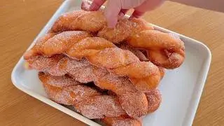 반죽기 필요 없음) 시장표 바삭하고 부들쫀득한 식감의 못난이 찹쌀 꽈배기 만드는 방법/Twisted Donuts
