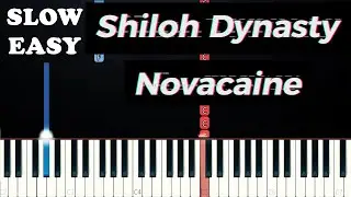 Shiloh Dynasty - Novacaine (SLOW EASY PIANO TUTORIAL)