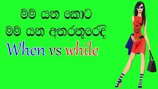when vs while | simple English
