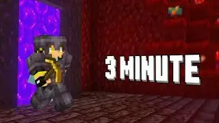 Full Netherite Armor Speedrun In 3 minutes Mcpe / Bedrock 1.21+