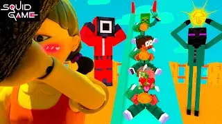 Minecraft: SQUID GAME?...😳 squid game popularity be like / in hindi 