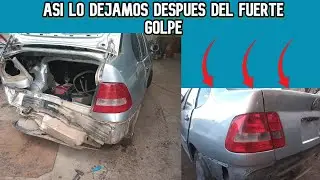 COMO PINTAR UN AUTO EN CASA: TERMINAMOS EL VW POLO DESPUES DEL FUERTE CHOQUE