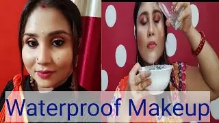 Durga Puja Waterproof Makeup for Beginners||Soumi makover||