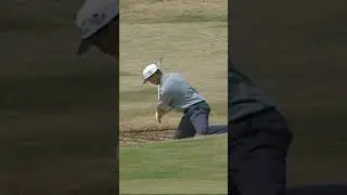 A Young Tiger Woods with a tricky shot 😬 
