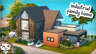 Modern Industrial Family Home 🌳 || The Sims 4 Speed Build