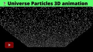 Space particles 3D animation - D3 js and Three js tutorial