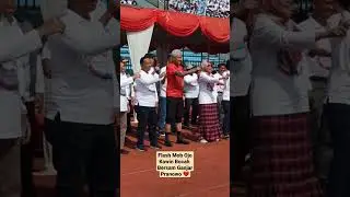 Ganjar Pranowo bersama Walikota Magelang melakukan Flash Mob 